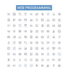 Web Programming Outline Icons Collection