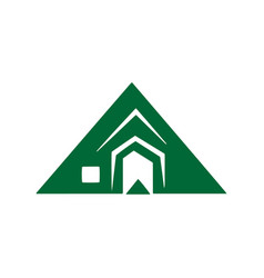 A Logo Of Home Icon Camp Silhouette Kitchen