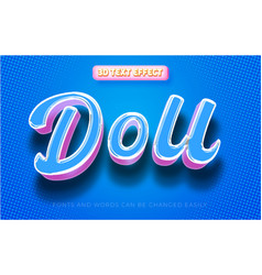 Doll 3d Editable Text Effect Style