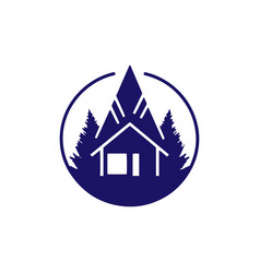 A Logo Of Home Icon Camp Silhouette Kitchen