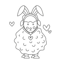 A Sheep With Ears Of Rabbit Hare