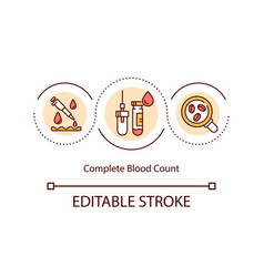 Complete Blood Count Concept Icon