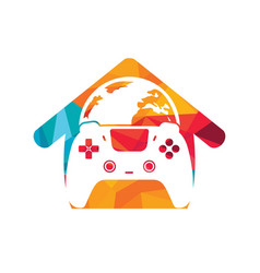 Globe And Game Console Icon Logo