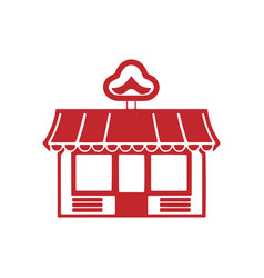 A Logo Of Home Icon Red Silhouette Kitchen Design