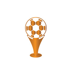 Football Cup Icon Logo Design