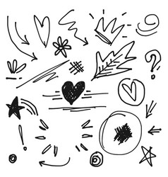 Hand Drawn Collection Of Doodle Design Element