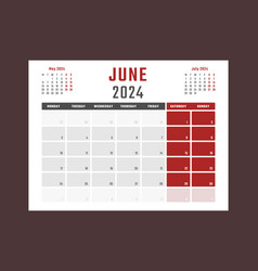 Calendar For June 2024 Starts Monday