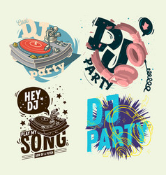 Dj Party Hand Lettering Set