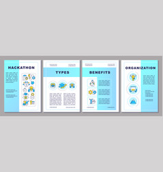 Hackathon Blue Brochure Template