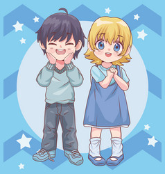 Kids Couple With Stars