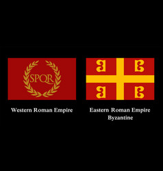 Western Roman Empire Flag And Byzantine