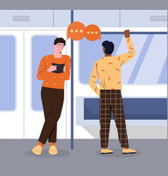 People In Subway Car Concept