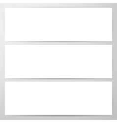 Three Horizontal Banners Blank Mockup