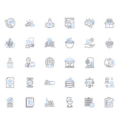 Automotive Industry Line Icons Collection