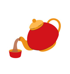 Chinese Teapot With Tea Concept