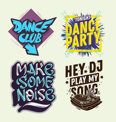 Dj Party Hand Lettering Set