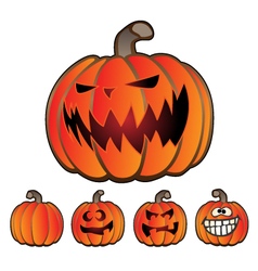 Halloween Holiday Pumpkin Jack O Lantern Set