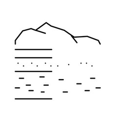 Lithosphere Ecosystem Line Icon