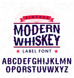 Modern Whiskey Label Font Poster