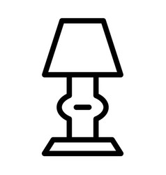 Table Lamp Thick Line Icon