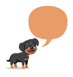 Cartoon Character Rottweiler Dog With Speech