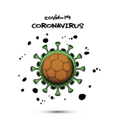 Coronavirus Sign With Handball Ball