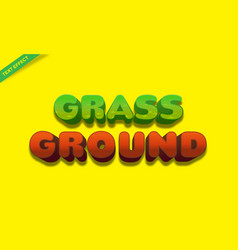 Grass And Ground Text Effect Design