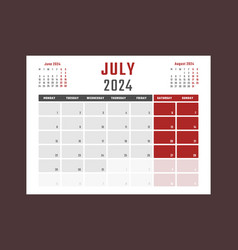 Calendar For July 2024 Starts Monday