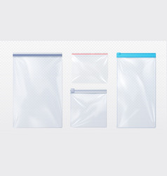 Plastic Bag With Zip Locker Mockup