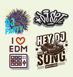 Dj Party Hand Lettering Set