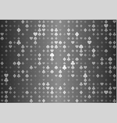 Gray Seamless Pattern Fabric Poker Table