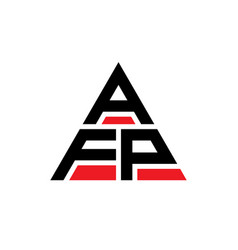 Afp Triangle Letter Logo Design With Triangle