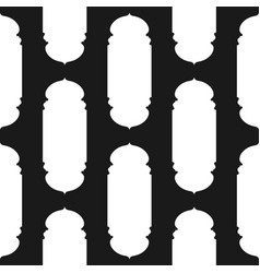 Black White Seamless Pattern With Islamic Shape