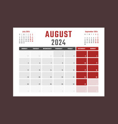 Calendar For August 2024 Starts Monday