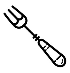 Fork Flat Icon Isolated On White Background