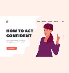 How To Act Confident Landing Page Template