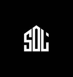 Sol Letter Logo Design On Black Background