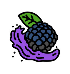 Splash Juice Blackberry Color Icon