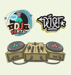 Dj Party Hand Lettering Set