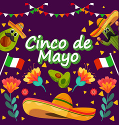 Flat Cinco De Mayo Holiday Background