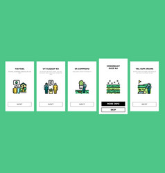 Landscape Design And Accessories Onboarding Icons