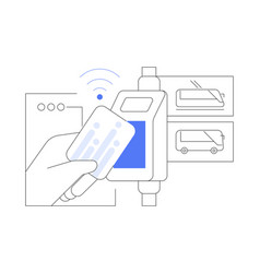 Card Payment System Isolated Cartoon