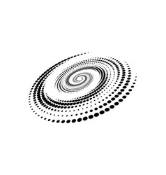 Spiral Dotted Line Element Radial Spinning