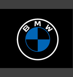 Bmw Brand Logo Car Symbol White And Blue Design