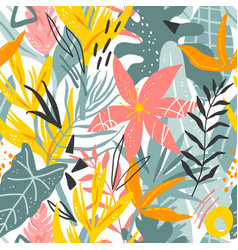 Exotic Tropical Floral Seamless Pattern