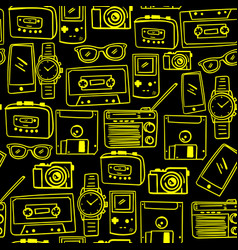 Seamless Pattern Of 90s Stuff For Nostalgia