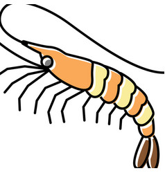 White Leg Shrimp Color Icon