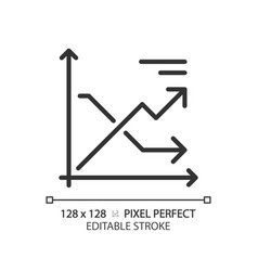 Line Chart Linear Icon