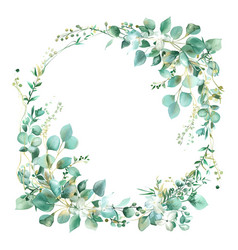 Aquarelle Simplistic Floral Frame For Wedding