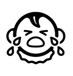 Crying Baby Face Icon